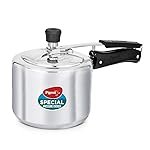 Pigeon By Stovekraft 12261 Induction Base Inner Lid Aluminium Pressure Cooker, 3L, Silver