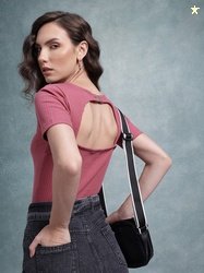 Roadster The Life Co. Ribbed Styled Back Top