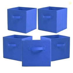 Kuber Industries (Pack of 5) Foldable Storage Box | Multipurpose Stora