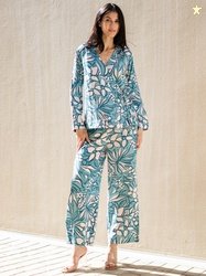 SANSKRUTIHOMES Printed Pure Cotton Top With Trousers Co-Ords