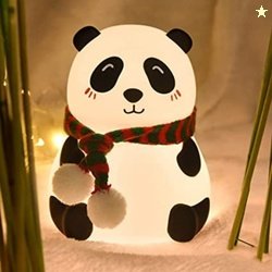 Desidiya Panda Touch Silicone Lamp Rechargeable Multicolor Night Light