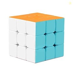 Kids Mandi 3x3 Stickerless Magic Cube Puzzle | Speed Cube, Brainteaser