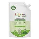 Koparo Organic Dishwash Liquid | 2 Litres | Lime And Basil Fragrance | Natural, Plant Based & Eco-Friendly | Removes Tough Grease, Soft on Hands | Baby & Pet Safe