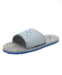 Puma Unisex Adult Stellar Slide V6 IDP Quarry-Fizzy Light-Victoria Blu