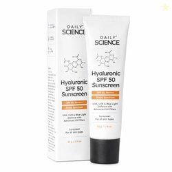 Daily Science Hyaluronic SPF 50 Sunscreen with Advanced UV Filters | B