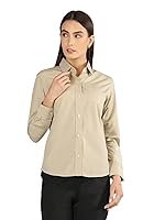 CHKOKKO Women Solid Polycotton Regular Formal Shirt