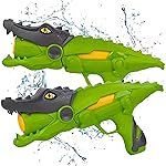 Storio Holi Pichkari Water Gun Toy for Kids Super Power Water Cannon Crocodile-Shaped Water Blaster Pump-Action Water Gun for Summer Games