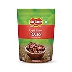 Del Monte Royal Arabian Dates 900 g |Premium Khalas Dates| Source of Dietary Fibre | Natural and Sweet | UAE Imported | Dried Fruit | Healthy Snack