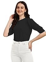 Wedani Women’s Solid Regular Fit Top