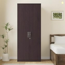 Amazon Brand - Solimo Medusa Engineered Wood 2 Door Wardrobe (Wenge Fi