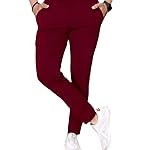 MiraMichi Men’s Slim Fit Stretchable Casual Mid Rise Trousers | Stylish Lycra Blend Pants for Office, Party