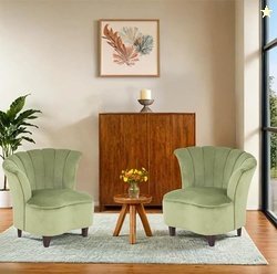 Peachtree Butterfly 1 Seater Chair for Living Room, Mango Wooden Frame