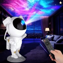 Toy Imagine Astronaut Galaxy Projector Night Light  360 Rotating Nebul