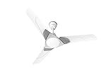 Polycab Aereo Plus Star Rated, 1200mm Ceiling Fan For Home | High Speed & Air Delivery | Saves Up To 33% Electricity, Rust-Proof Blades, 52 Watt | 3-yr WarrantyãPearl White Cloud Grey Silverã
