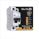 Sturlite Titan Shield 40A Single Pole MCB| Overload & Surge Protection| 10-Year Warranty| Durable Polycarbonate Housing| C-Curve Tripping| 40A Breaking Capacity