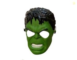 Kaku Fancy Dresses Plastic Green H Super Hero Face Mask Costume Access