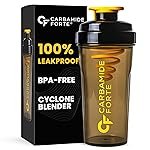 Carbamide Forte Storm Shaker for Gym Bottle 700ml | Protein Shaker Bottle | Cyclone Blender for Smooth Shakes | 100% Leakproof, BPA-Free, Durable Gym Shaker