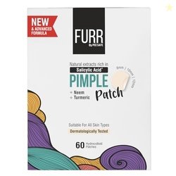 FURR Acne Patches | 60 Hydrocolloid Pimple Patches in 3 SIZES | with T