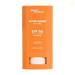 Earth Rhythm Glow Surge Vitamin C & E Sunstick SPF 50  Brightening, No