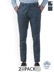 FUBAR Men Mid-Rise Relaxed Fit Easy Wash Formal Trousers