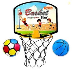 Sarvda Basket Ball for Kids Basketball Set with 1 Extra Ball Toys for