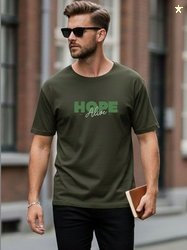 Davno Men Typography Printed T-shirt