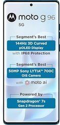Motorola G96 (Pantone Dresden Blue, 8GB RAM, 256GB Storage)