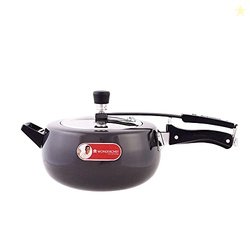 Wonderchef Taurus Hard Anodized Inner Lid Pressure cooker, 5 liter, Co