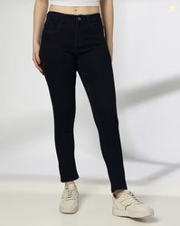 DNMX Women Mid-Rise Skinny Fit Solid Clean Jeans