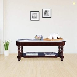 HomeTown Royal Solid Wood Center Table in Dark Walnut Color