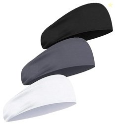 Workout Sweat Bands Headbands for Men Women Sport Non-Slip Head Band,M