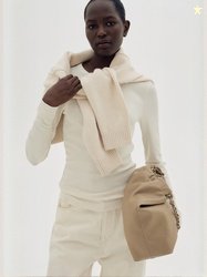 H&M Women White Ribbed Modal-Blend Top