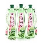 Dabur Gulabari Premium Rose Water with Aloe Vera – 1200 ml (400ml x 3) | Upto 8 HR Skin Hydration | Cleanses, Tones and Moisturises Skin | For All Skin Types