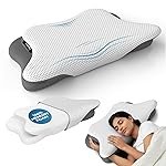 Lifelong Cervical Butterfly Pillow for Neck & Shoulder Pain Relief | Orthopedic Memory Foam Cushion | Ergonomic Contour Design & Dual Height Support | Side Sleeper Pillow with Arm Rest (LLBCP05)