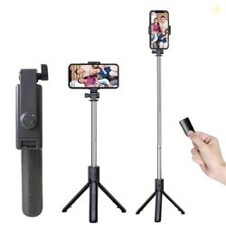 SOOPII 3-in-1 Selfie Stick with Bluetooth Remote, Foldable Tripod Stan