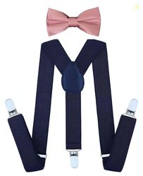Suspenders and Bow Tie Set Kids Suspender Bow-tie Sets Adjustable Susp