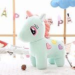 HUG ‘n’ FEEL SOFT TOYS Long Soft Lovable hugable Cute Giant Life Size Teddy Bear. (New Soft Toys, Blue Unicorn 25cm)