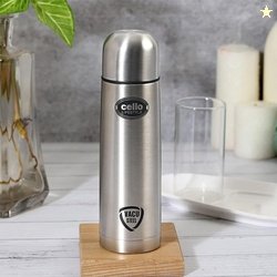 Cello Flip Style with Jacket Stainless 1000 ml Steel Flask (Pack of 1,