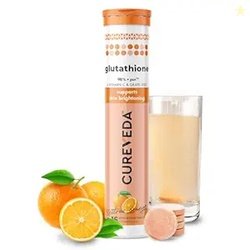 Cureveda Glutathione with Vitamin C | Skin Brightening & Radiance Supp