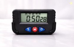 PulGos Digital LCD Calendar and Time Car Dashboard & Desk Clock - 6.4x