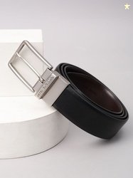 Peter England Men Textured Leather Formal Belt