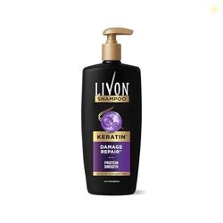 Livon Keratin Shampoo for Women & Men | Repairs Damaged Hair | Smooth