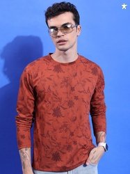 KETCH Relaxed Fit Floral Printed Long Sleeves T-shirt