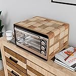 Kuber Industries Oven Top Cover | Non-Woven Microwave Oven Top Cover with 4 Utility Pockets | Oven Cover for Kitchen DÃ©cor | Chatai Oven Top Cover | Brown