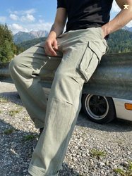 Roadster The Life Co. Men Mid-Rise Pure Cotton Parachute Fit Cargos