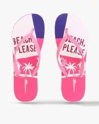 FRISBEE Women Typographic Print Thong-Strap Flip-Flops