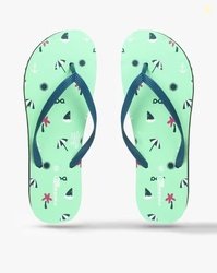 FRISBEE Graphic Print Thong-Strap Flip-Flops
