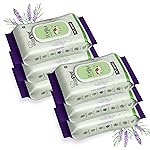 Wipe ME 100% Biodegradable 288 Count (Pack of 6) Wet Wipes for Dogs, Cats & All Pets | Lavender Essential, Vitamin E & Olive Oil | Anti-Bacterial | Cleansing, Deodorising & Grooming Wipes