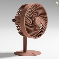 HOUSE GOODS FLOW Rechargeable High-Speed Cordless Table Fan with Mood