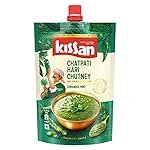 Kissan Chatpati Hari Chutney 200g |Dhaniya Pudina Chutney |Silbatta like texture | Sourced from Indian Farms | made with Coriander & Mint| Ready to Eat | Pairs well with Sandwiches, Chaat & Kebab’s|